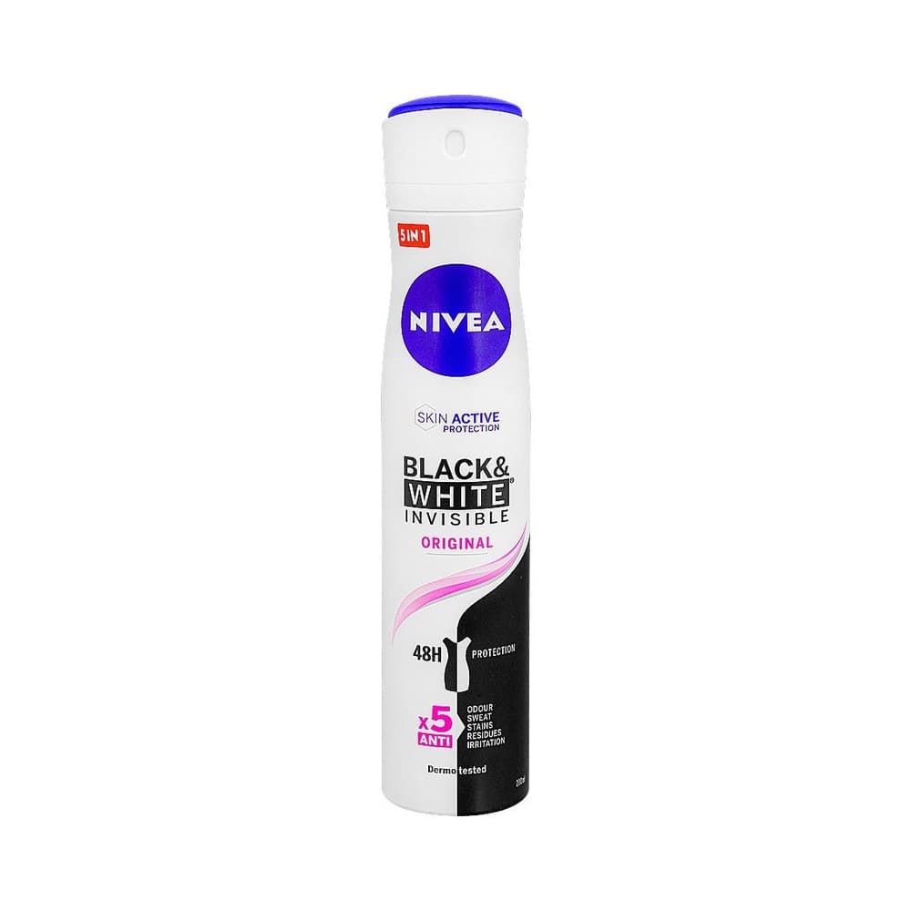 Nivea Black & White Body Spray 200ML (women)