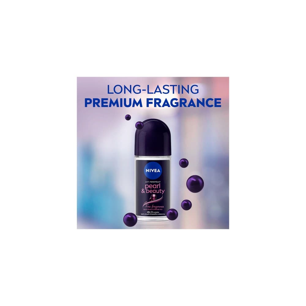 Nivea 50ML Pearl & Beauty Roll On (with Black Cover)