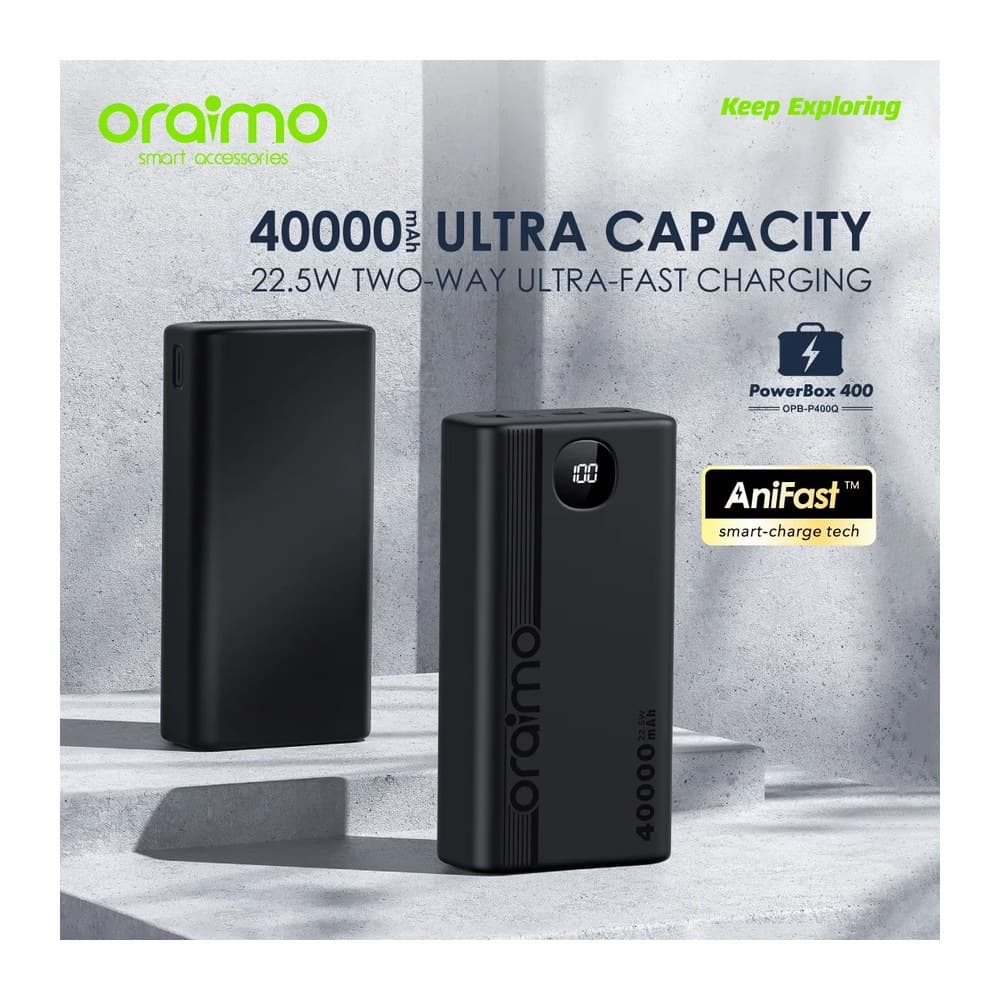 Oraimo Power Bank 40000MAH (opb -7400Q)