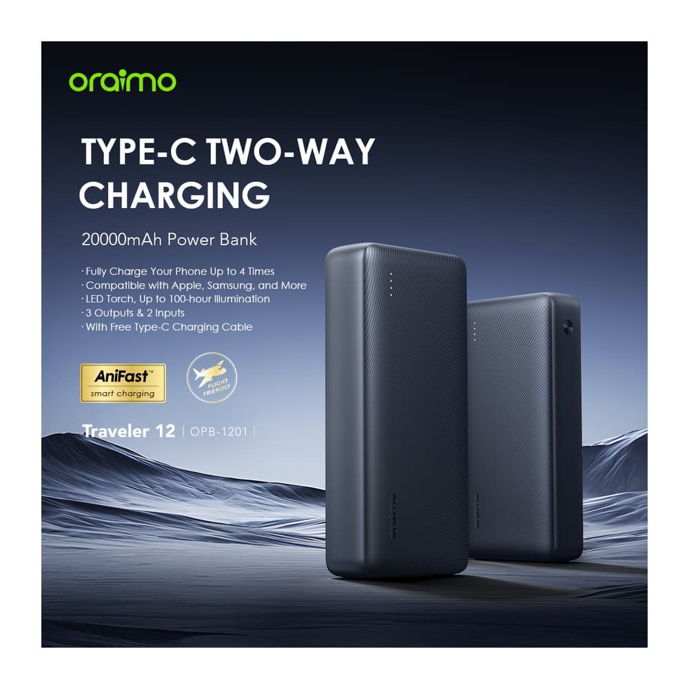 Oraimo Power Bank 20000mAh (opb -1201)