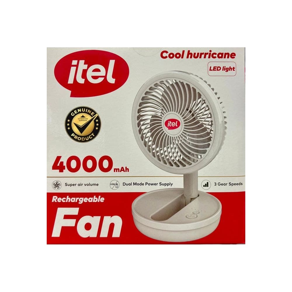 Itel 4000MAH Rechargeable Fan