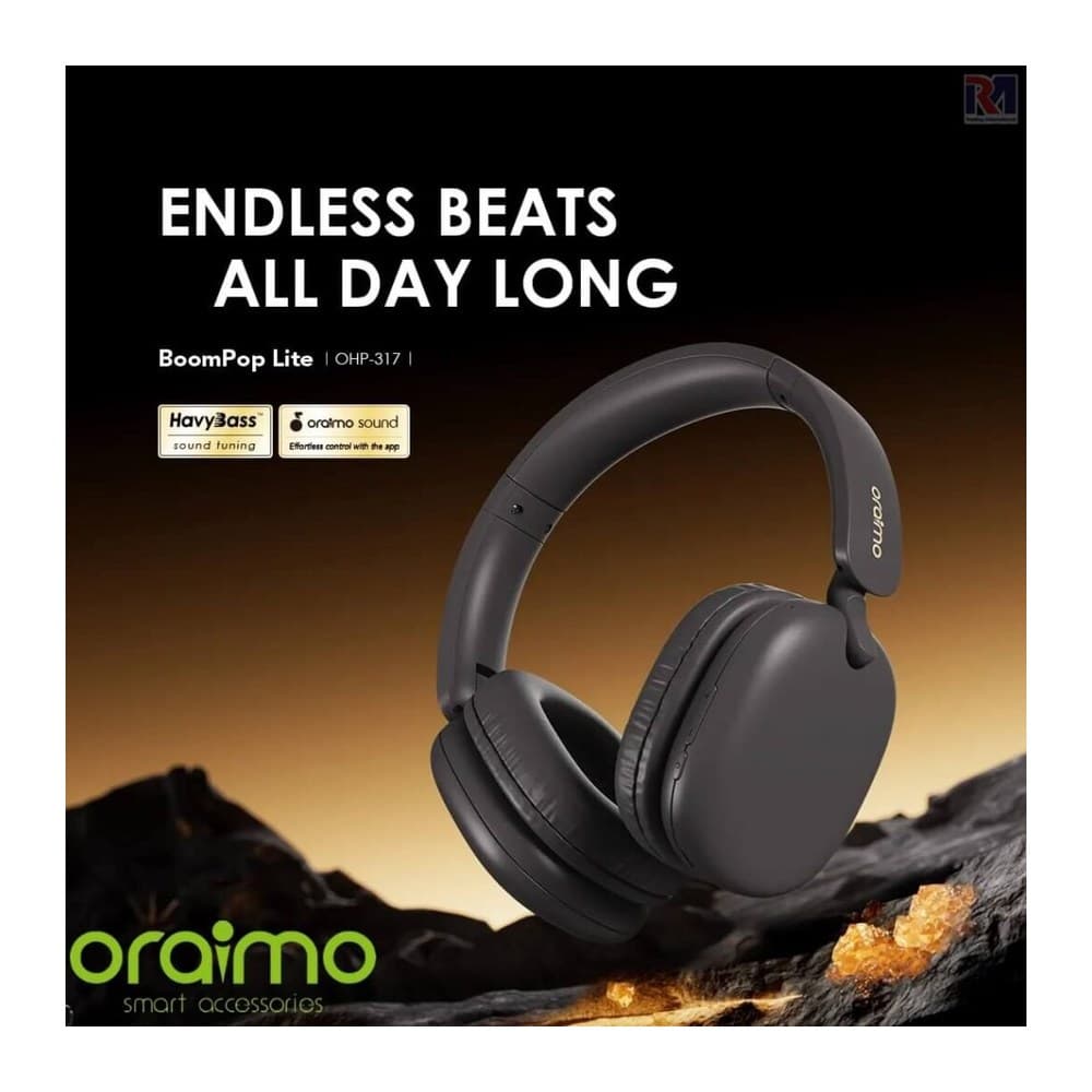 Oraimo Black Headphones Ohp - 317