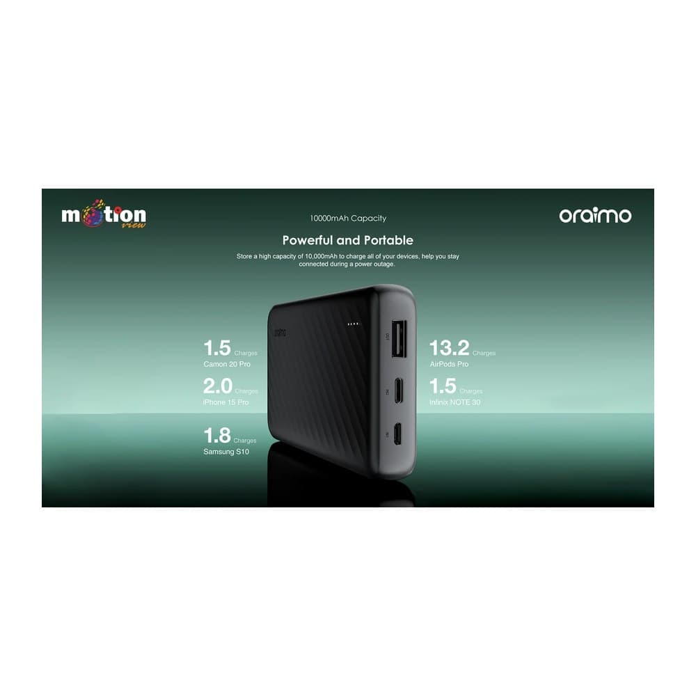 Oraimo Power Bank 10000mAh (P5101)