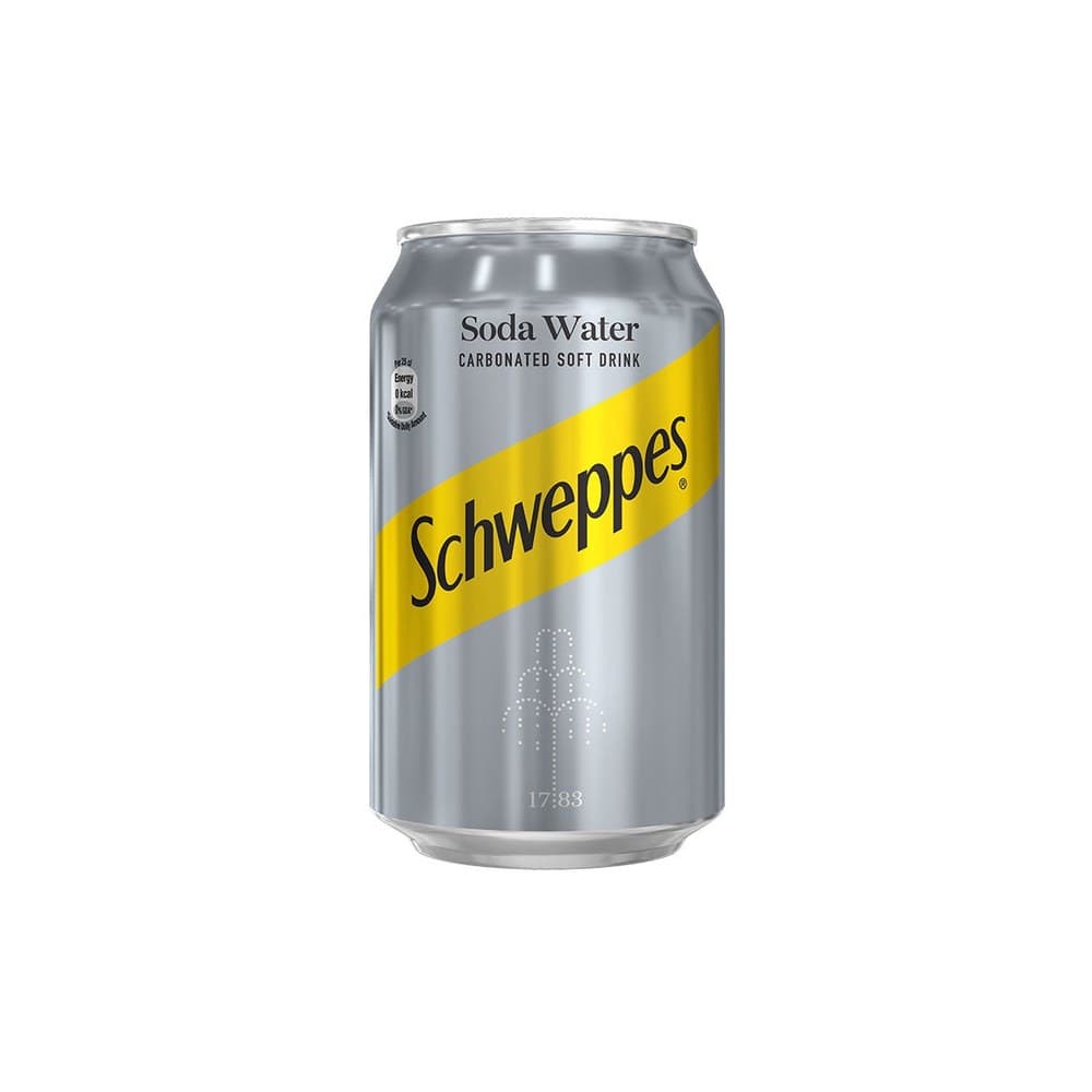 Schweppes Soda Water Can 33CL