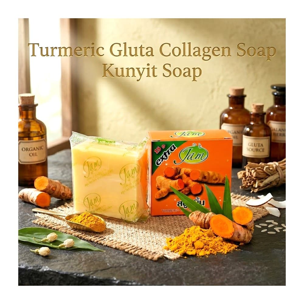 Jam Turmeric Gluta Collagen Soap 65G