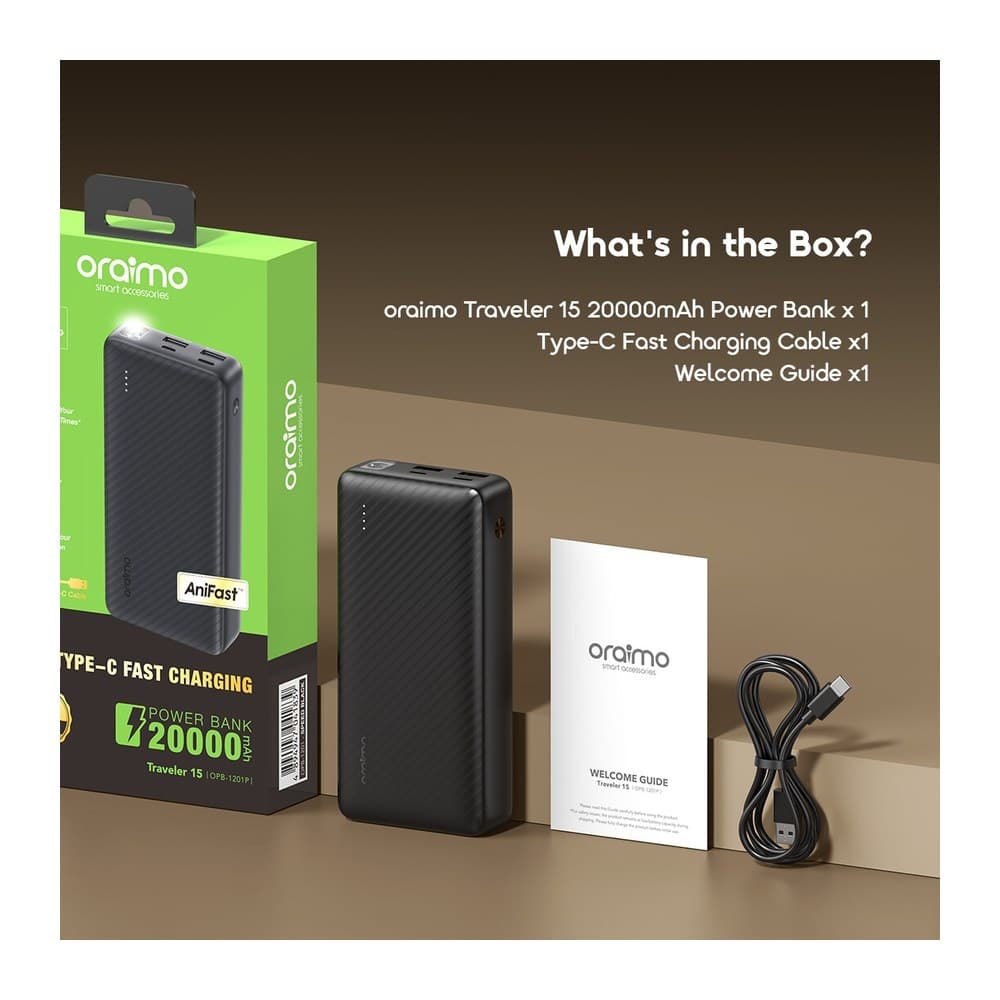 Oraimo Power Bank 20000mAh (P204D)