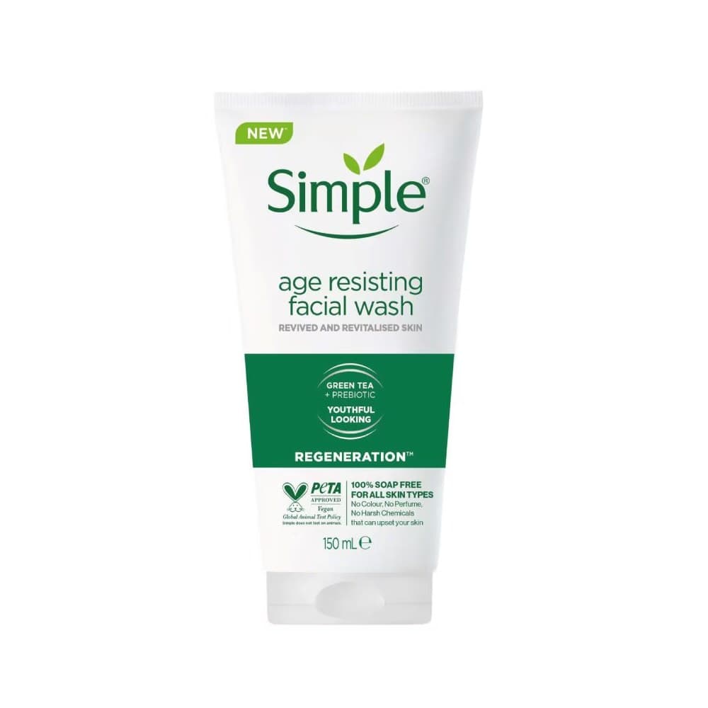 Simple Age Resisting Facial Wash Tube 150ML
