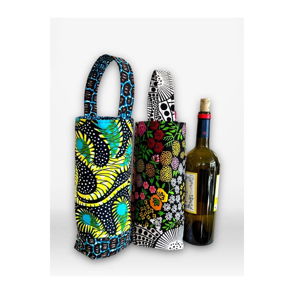 Ankara Wine Gift Bag