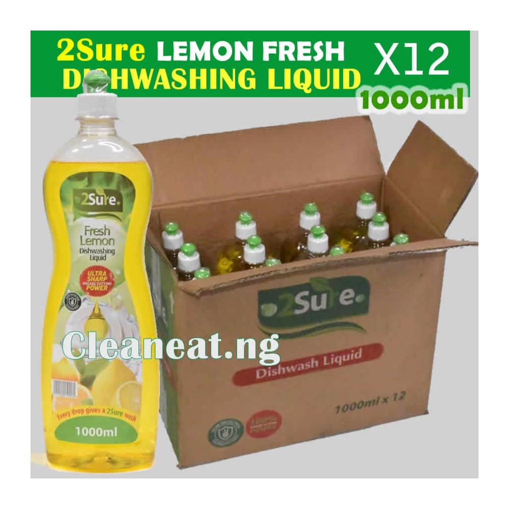 2SURE Fresh Lemon Dishwash 1000ML